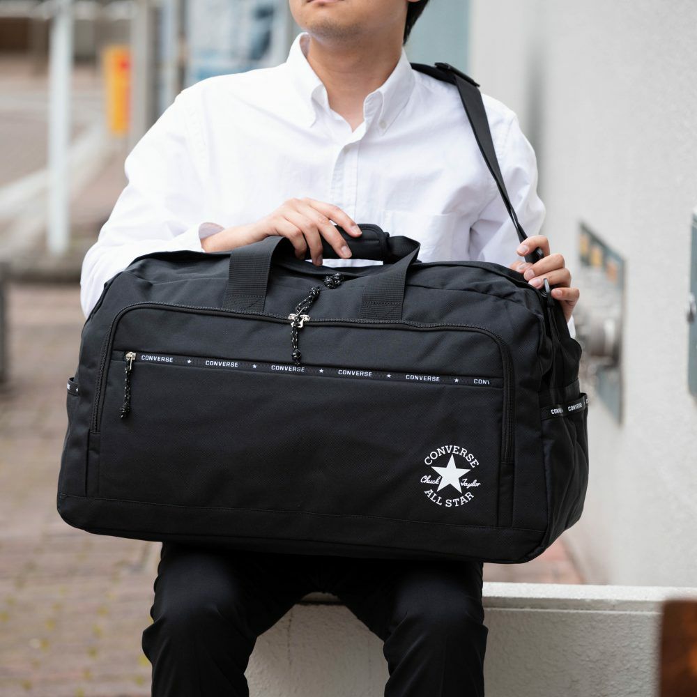 コンバースボストンバッグCONVERSE55L大容量大きめメンズレディース2泊3泊4泊ボストンバックボストン修学旅行林間学校男子女子軽量軽い70-46