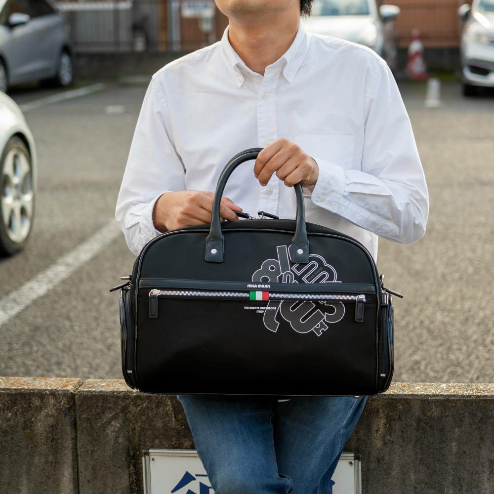 ミラ・ミランボストンバッグバッグmilamilanエリオメンズレディースボストンバックゴルフボストンゴルフバッグ大容量大きいスポーツ旅行キャンプブランドトラベル1泊2泊大人おしゃれミラミラン256311