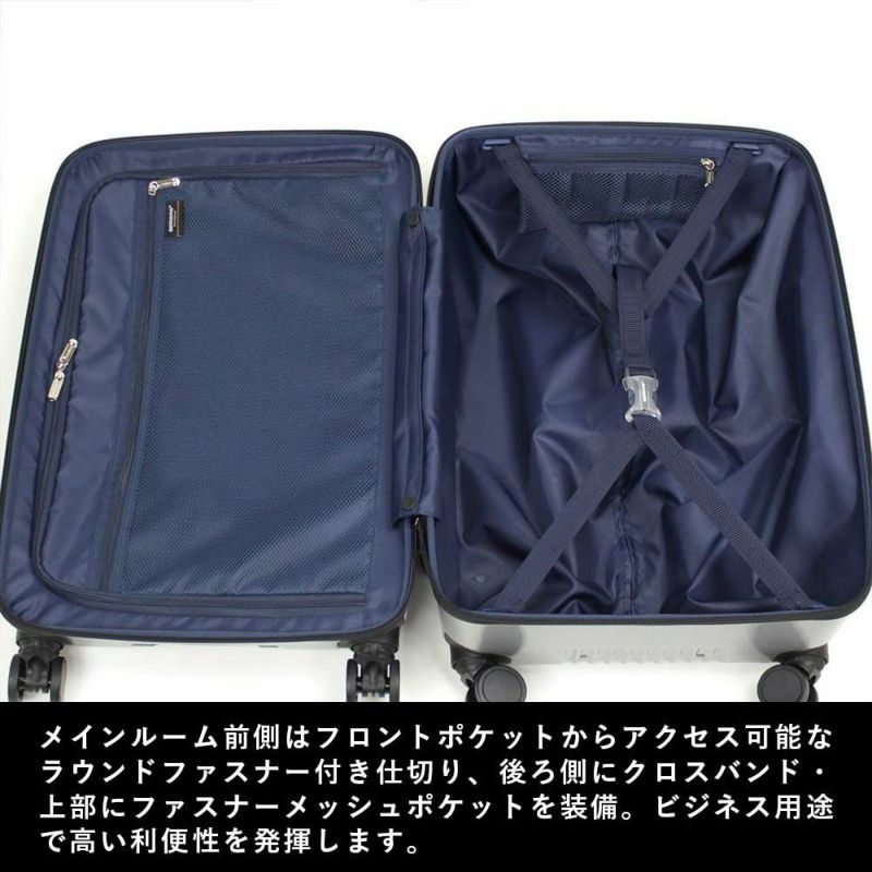 スーツケースBERMASバーマス53L4泊5泊Mサイズ大容量ビジネス出張キャリーケースメンズレディースキャリーバッグおしゃれ旅行TSAロックかっこいい修学旅行60521