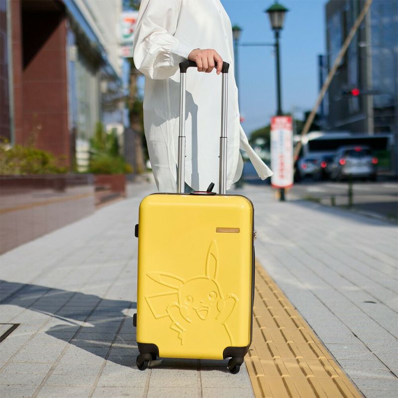 ピカチュウスーツケース機内持ち込みポケモンPokemonPikachuSサイズ37L2泊3泊4泊軽量キャリーケース機内持込機内持込みキャリーバッグおしゃれ旅行女子かわいい修学旅行PK-0864-50