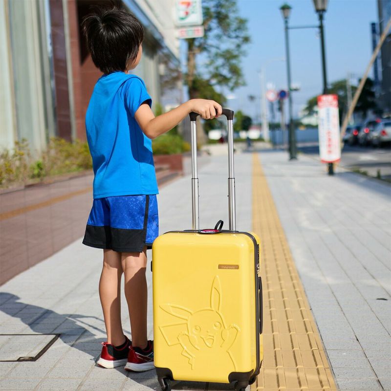 ピカチュウスーツケース機内持ち込みポケモンPokemonPikachuSサイズ37L2泊3泊4泊軽量キャリーケース機内持込機内持込みキャリーバッグおしゃれ旅行女子かわいい修学旅行PK-0864-50