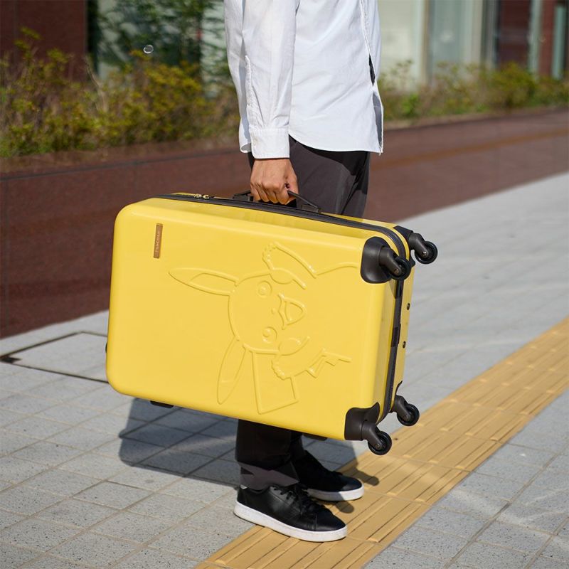 ピカチュウスーツケースポケモンPokemonPikachuMサイズ62L4泊5泊6泊軽量キャリーケースレディースメンズキャリーバッグおしゃれキャラクター旅行女子かわいい修学旅行PK-0864-60