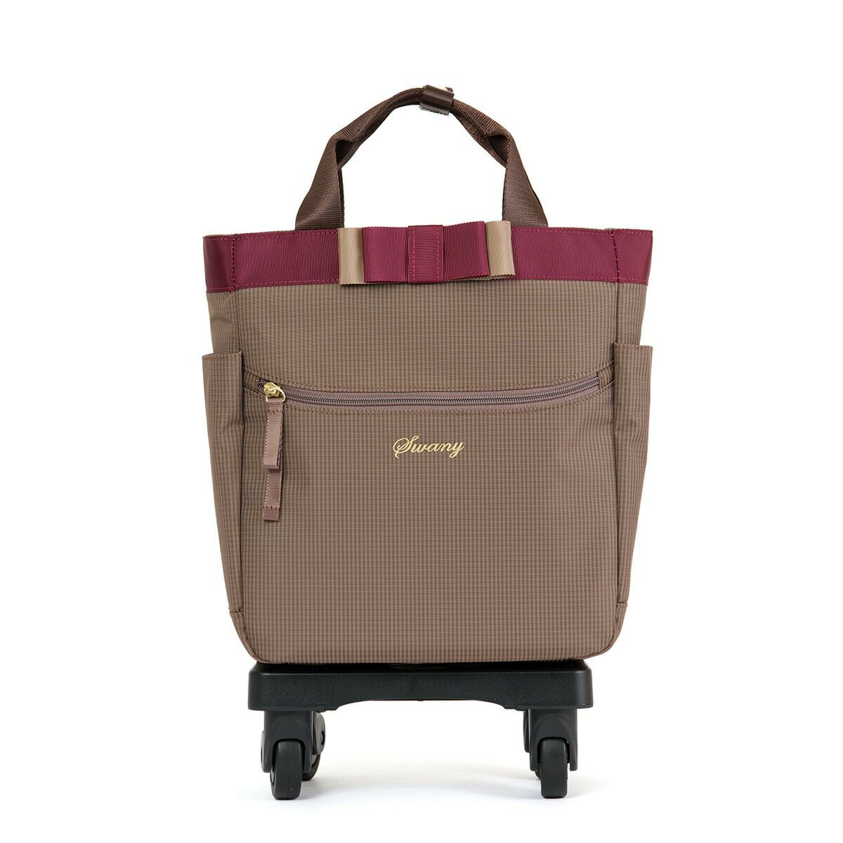 スワニーキャリーバッグSWANYルバンドミニ3ルバンドIIITS15Sサイズ小さめ小さいショッピングカート4輪ストッパー付きキャリーケースソフト機内持ち込みスワニーバッグ50代60代70代D-577