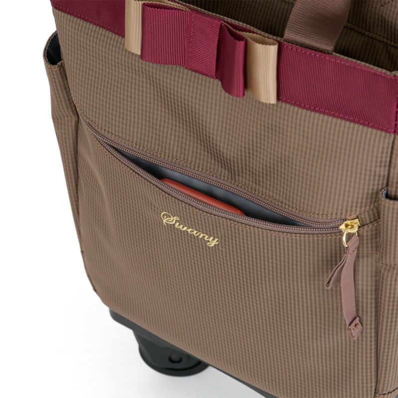 スワニーキャリーバッグSWANYルバンドミニ3ルバンドIIITS15Sサイズ小さめ小さいショッピングカート4輪ストッパー付きキャリーケースソフト機内持ち込みスワニーバッグ50代60代70代D-577