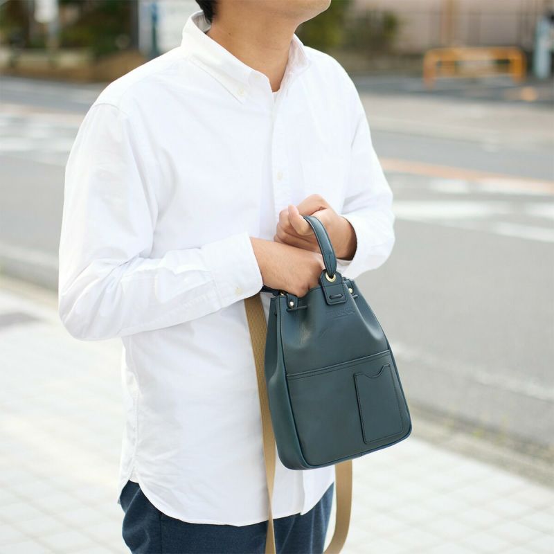 シルバーレイククラブ巾着手提げバッグショルダーバッグ2WAYポーチ本革メンズレディースSILVERLAKECLUBオイルレザー革巾着手提げかばん本革巾着バッグ大人130999