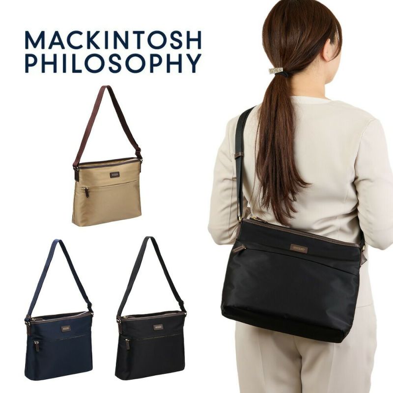 マッキントッシュフィロソフィーショルダーバッグアメリア2ショルダーヨコ型レディースMACKINTOSHPHILOSOPHY撥水斜めがけ旅行ブランドおしゃれ散歩軽い観光きれいめスリムコンパクト68092