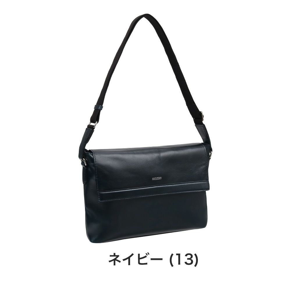 マッキントッシュフィロソフィーショルダーバッグB5サイズフラップ付きレザーショルダーバックMACKINTOSHPHILOSOPHYブレイヴァル本革メンズ通勤革レザー73111