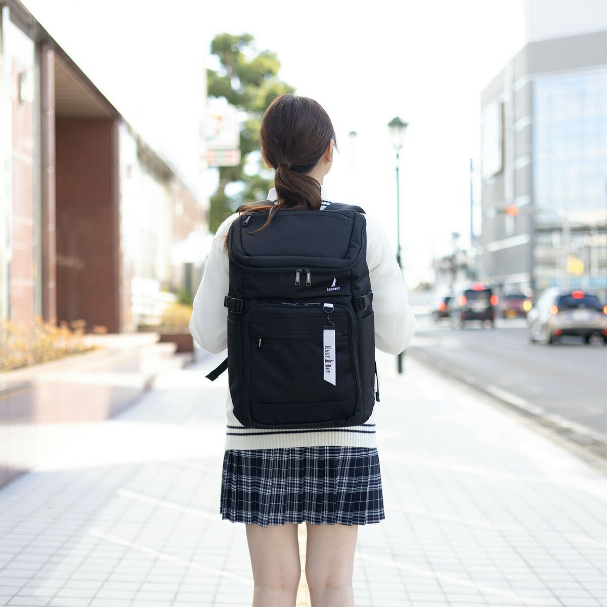 イーストボーイリュック通学女子女子高生EASTBOY32LB4A4レディース中学生高校生リュックサックスクールリュック通学リュックブランドボックスリュック撥水大容量可愛いEBA105
