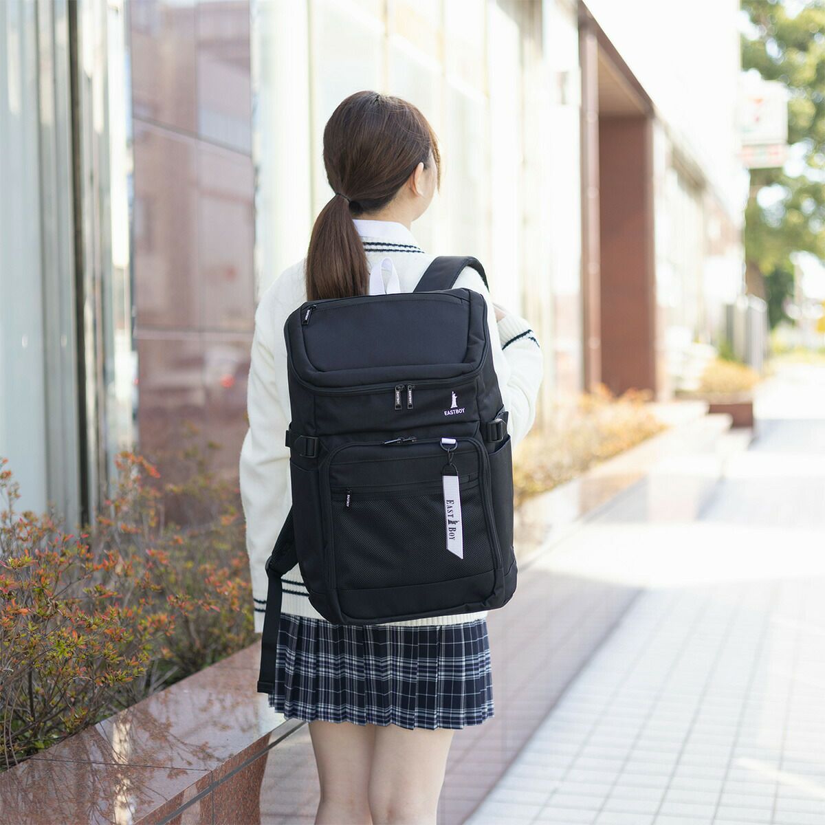 イーストボーイリュック通学女子女子高生EASTBOY32LB4A4レディース中学生高校生リュックサックスクールリュック通学リュックブランドボックスリュック撥水大容量可愛いEBA105