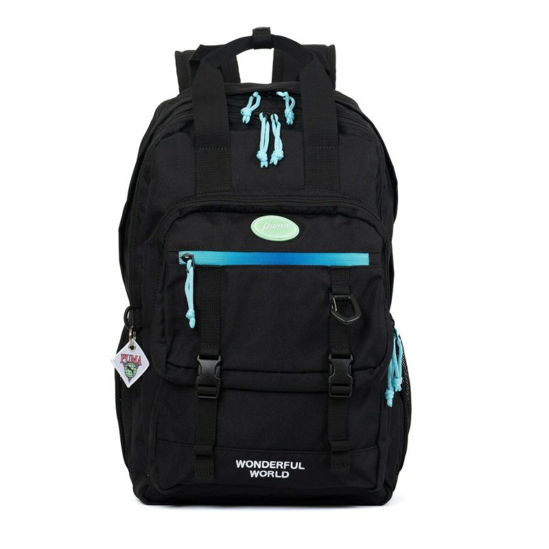 PUMAプーマリュック25L通学大容量リュックサックバックパック高校生中学生B4A4レディースメンズスクールリュック通学リュックスポーツリュックスポーツシンプルブラック黒J20309