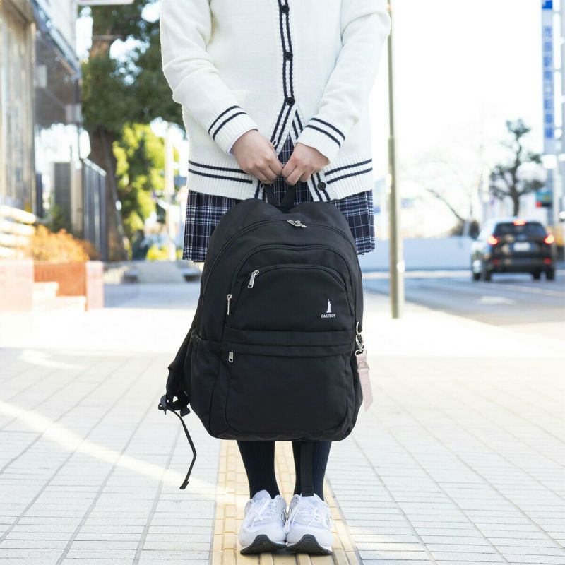 イーストボーイリュック通学女子女子高生EASTBOY32LB4A4レディース中学生高校生リュックサックスクールリュック通学リュックブランド撥水大容量可愛いシンプル黒ブラックEASTBOYEBA101