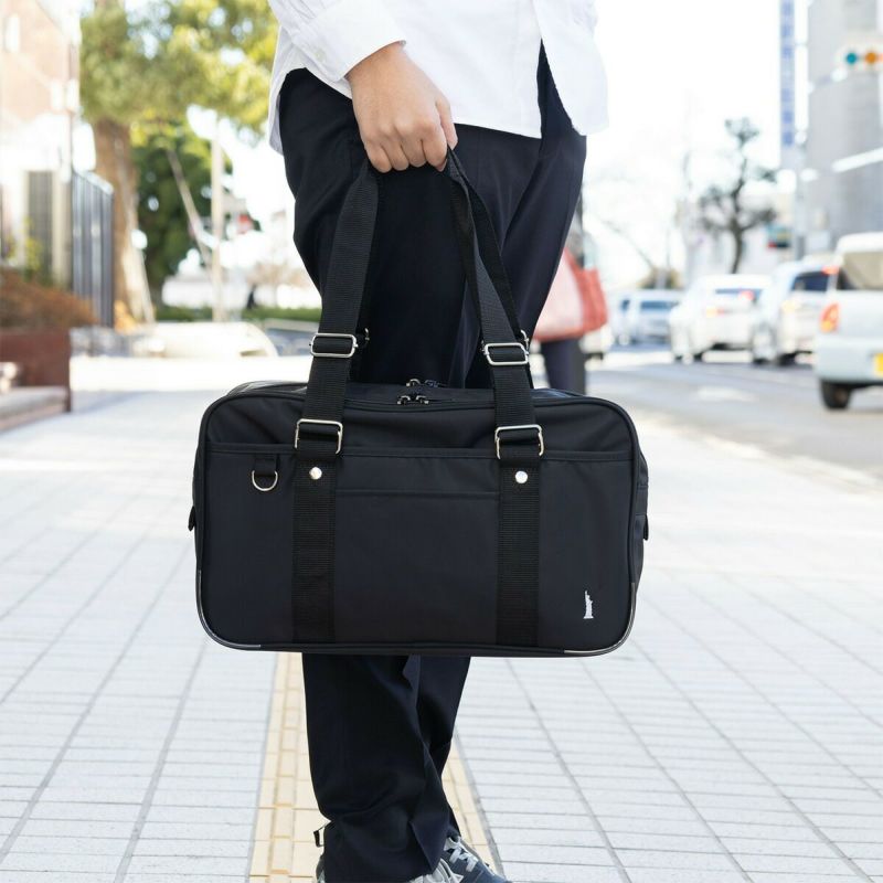 イーストボーイスクールバッグナイロンEASTBOYスクバブランドA4女子中学生高校生女子高生レディーススクールバック通学2層式ナイロンバッグ黒色紺色5209306