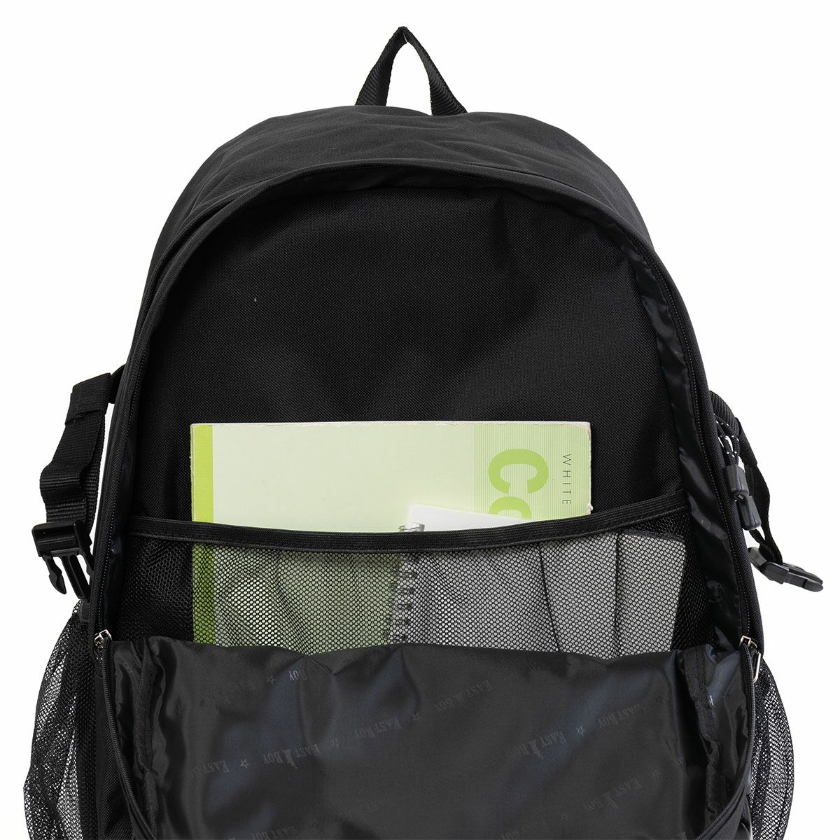 イーストボーイリュック通学女子中学生高校生メッシュリュック女子高生EASTBOY33LB4A4レディースリュックサックスクールリュック通学リュックブランド大容量かわいい黒ブラックEASTBOY5209183