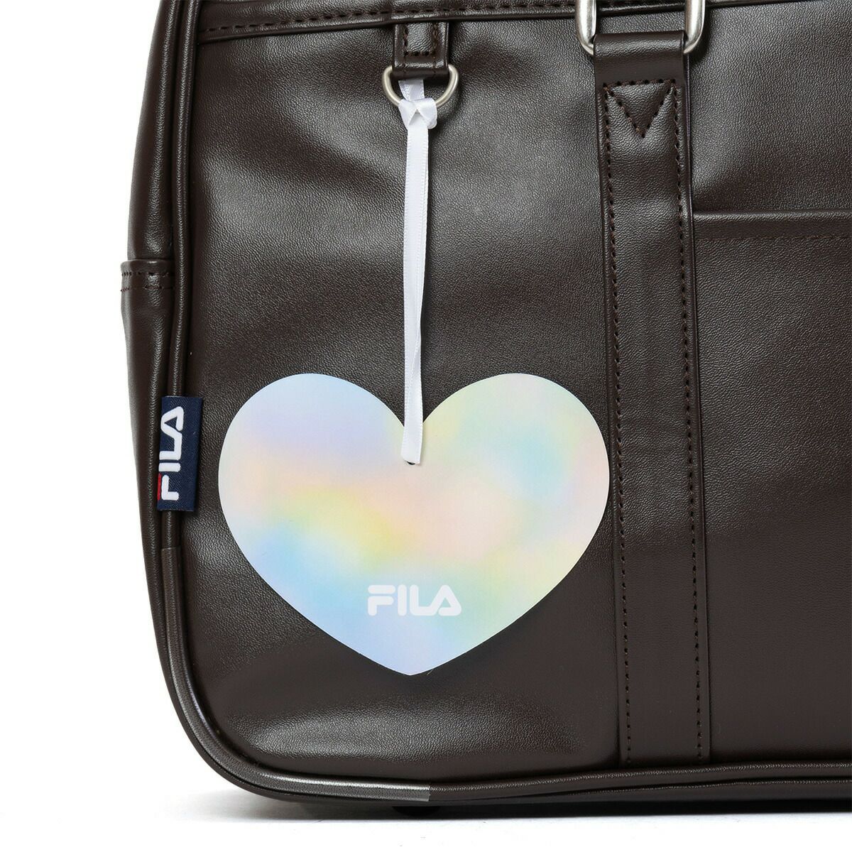 フィラスクールバッグFILA合皮A4女子中学生高校生女子高生レディーススクールバックサブバッグサブバックスクバブランド通学おしゃれかわいい大容量ブラックブラウン7895