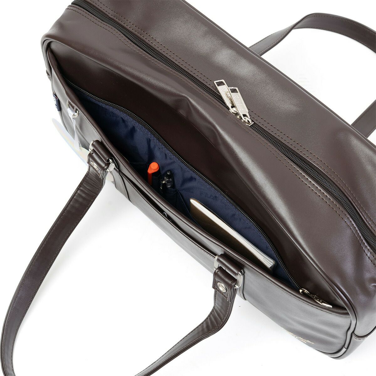 フィラスクールバッグFILA合皮A4女子中学生高校生女子高生レディーススクールバックサブバッグサブバックスクバブランド通学おしゃれかわいい大容量ブラックブラウン7895