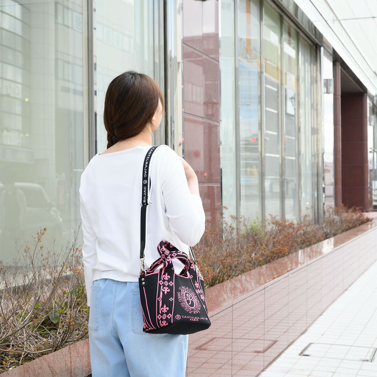 カステルバジャックショルダーバッグミニトートミニトートバッグ2WAYCASTELBAJACライラIIメンズレディースショルダーミニ斜めがけ斜め掛けブランド大人おしゃれコンパクト小さめ87731