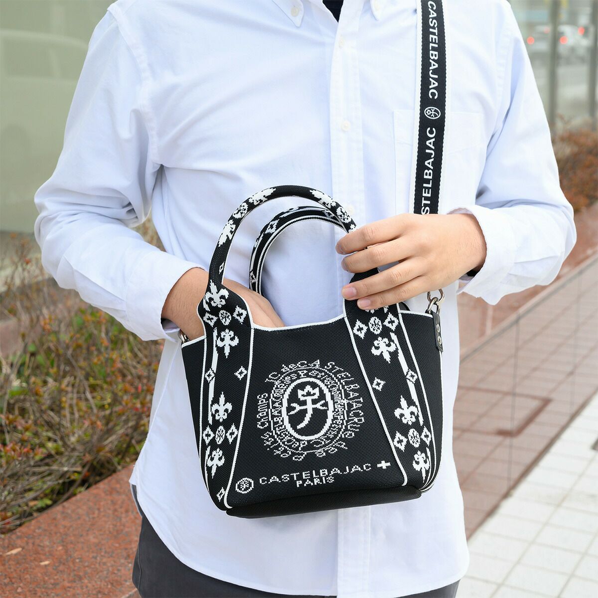 カステルバジャックショルダーバッグミニトートミニトートバッグ2WAYCASTELBAJACライラIIメンズレディースショルダーミニ斜めがけ斜め掛けブランド大人おしゃれコンパクト小さめ87731