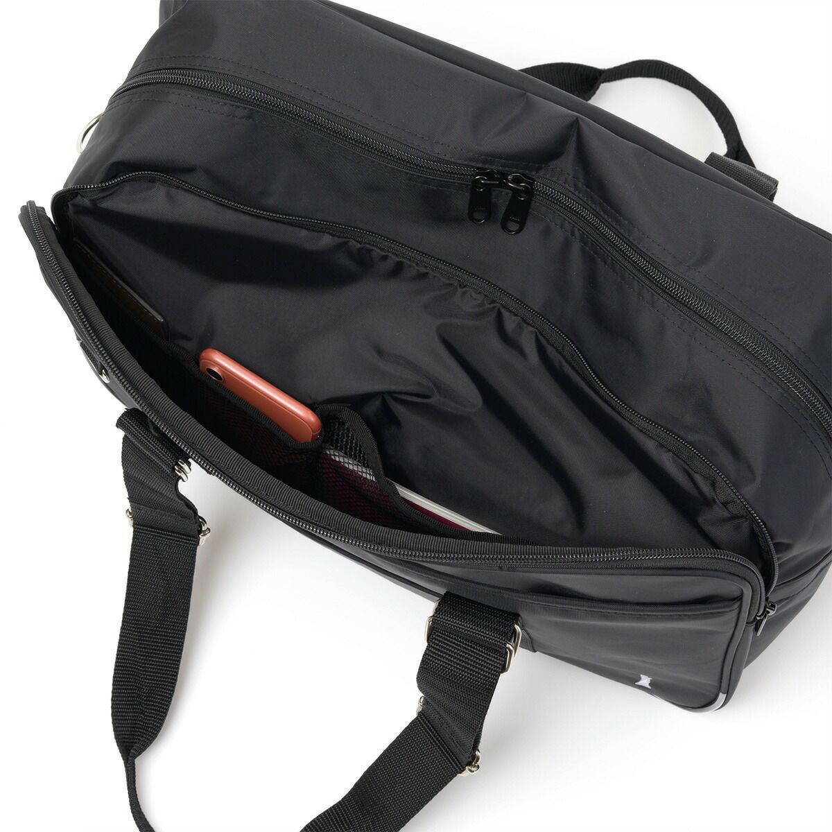 イーストボーイスクールバッグショルダー付きナイロンEASTBOYスクバブランドA4女子中学生高校生女子高生レディーススクールバック通学2層式ショルダーバッグナイロンバッグ黒色紺色5209306