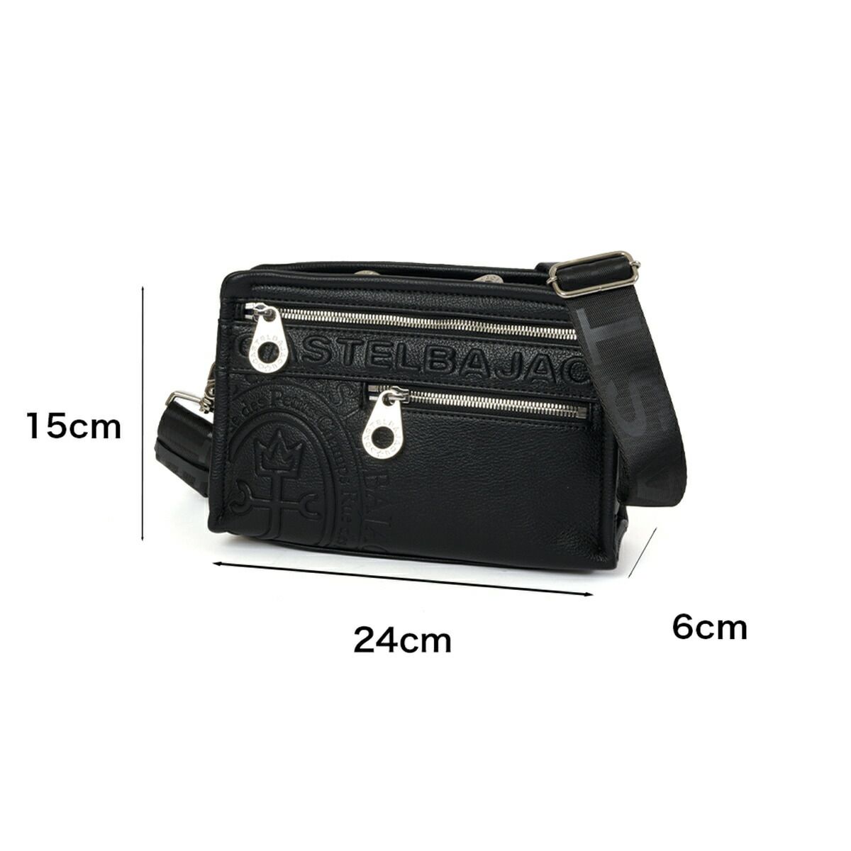 カステルバジャックショルダーバッグ横型ショルダーバッグCASTELBAJACダナンメンズレディースショルダーバックブランド普段使い旅行お出かけ大人男性女性人気45113