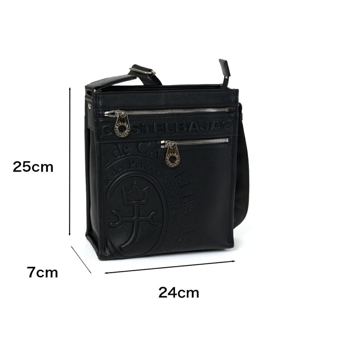 カステルバジャックショルダーバッグ縦型ショルダーバッグCASTELBAJACダナンメンズレディースショルダーバックブランド普段使い旅行お出かけ大人男性女性人気45114