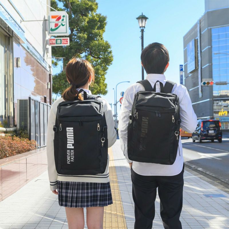 PUMAリュック通学プーマ30LA4B4男子女子メンズレディースボックス型大容量リュックサックバックパックリックサック通学リュックボックスリュックブランド人気大きめ高校生中学生J20292