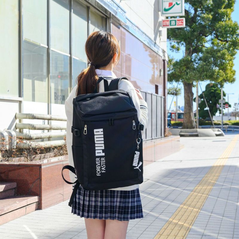 PUMAリュック通学プーマ30LA4B4男子女子メンズレディースボックス型大容量リュックサックバックパックリックサック通学リュックボックスリュックブランド人気大きめ高校生中学生J20292