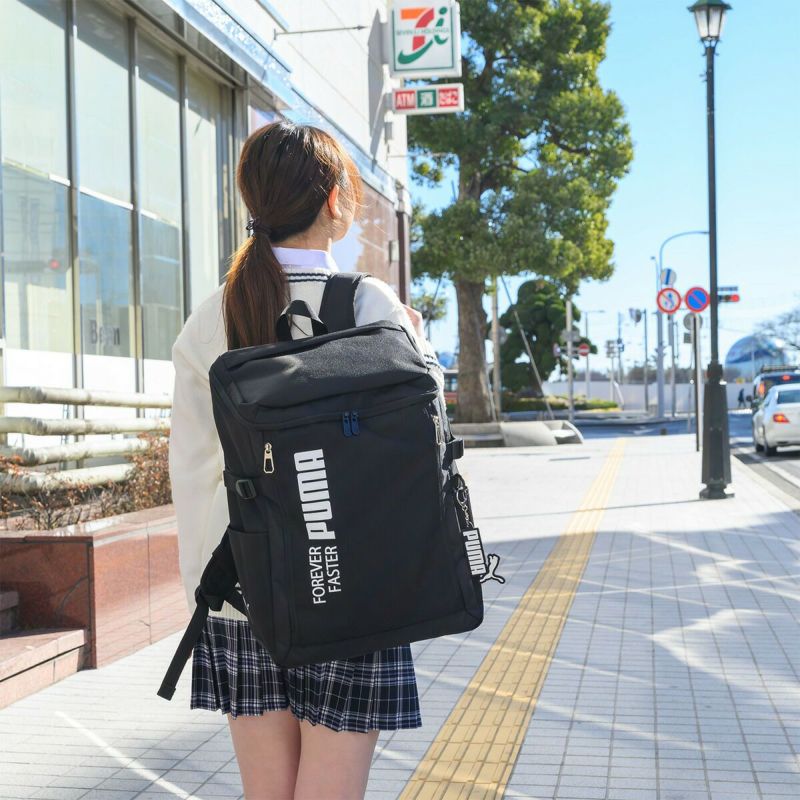 PUMAリュック通学プーマ35LA4B4男子女子メンズレディースボックス型大容量リュックサックバックパックリックサック通学リュックボックスリュックブランド人気大きめ高校生中学生J20293