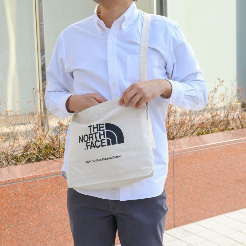 ノースフェイスショルダーバッグコットンショルダーTHENORTHFACEザノースフェイスオーガニックコットンミュゼットメンズレディース通学学生大人買い物人気ザ・ノース・フェイスNM82387