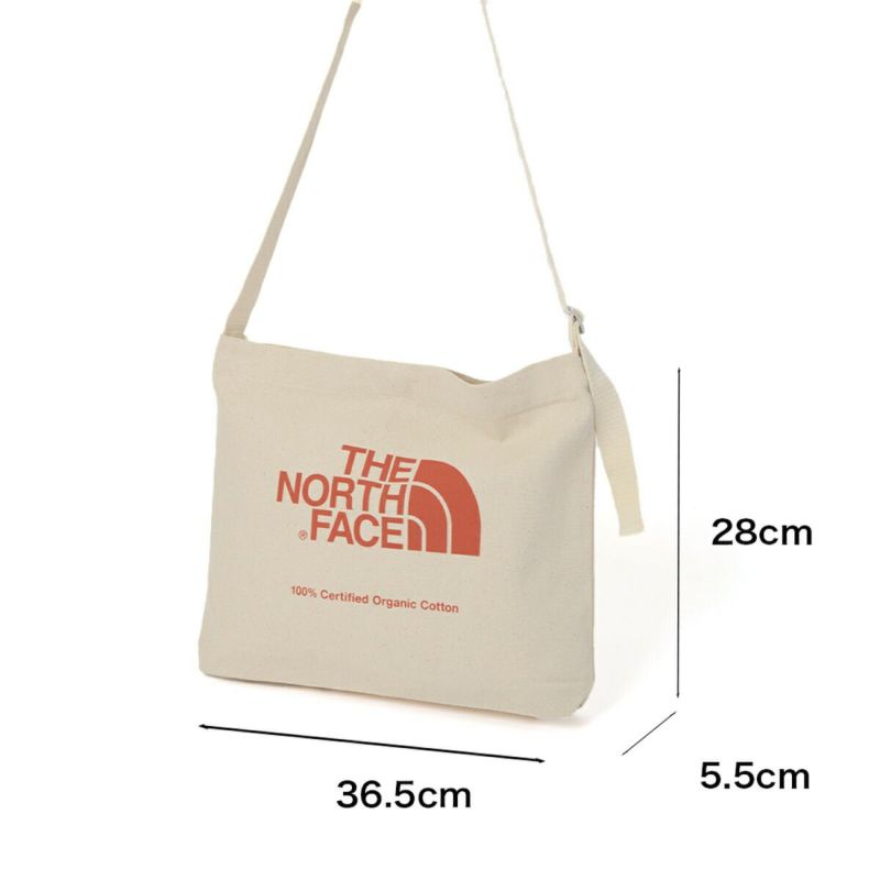 ノースフェイスショルダーバッグコットンショルダーTHENORTHFACEザノースフェイスオーガニックコットンミュゼットメンズレディース通学学生大人買い物人気ザ・ノース・フェイスNM82387