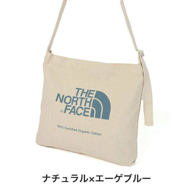 ノースフェイスショルダーバッグコットンショルダーTHENORTHFACEザノースフェイスオーガニックコットンミュゼットメンズレディース通学学生大人買い物人気ザ・ノース・フェイスNM82387