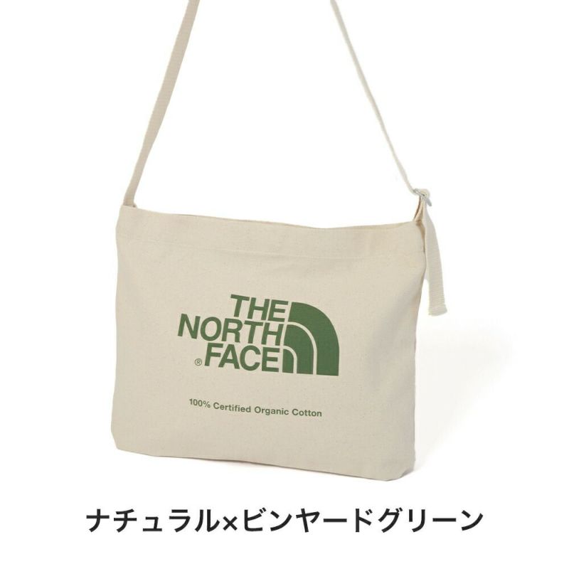 ノースフェイスショルダーバッグコットンショルダーTHENORTHFACEザノースフェイスオーガニックコットンミュゼットメンズレディース通学学生大人買い物人気ザ・ノース・フェイスNM82387