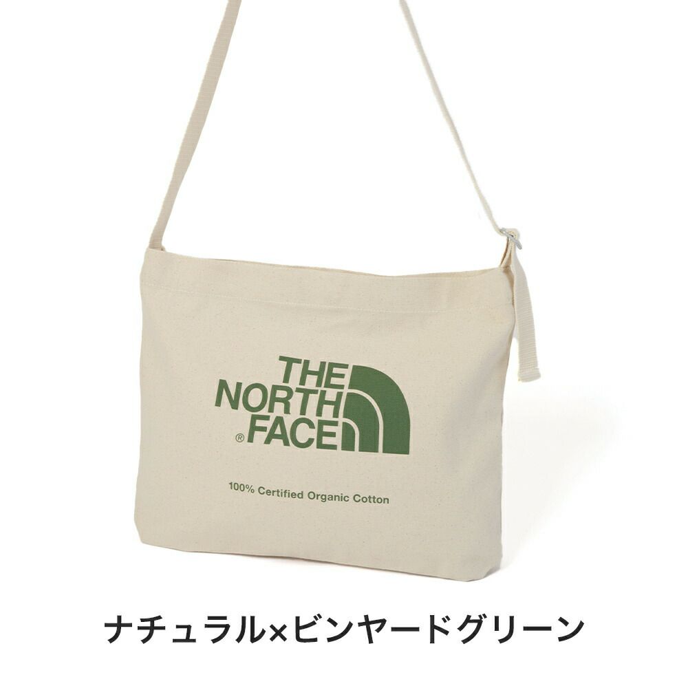 ノースフェイスショルダーバッグコットンショルダーTHENORTHFACEザノースフェイスオーガニックコットンミュゼットメンズレディース通学学生大人買い物人気ザ・ノース・フェイスNM82387