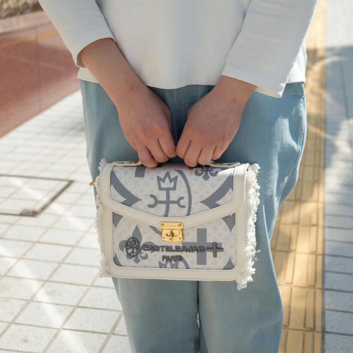 カステルバジャックショルダーバッグミニショルダーバッグCASTELBAJACペールメンズレディースショルダーミニ斜めがけ斜め掛け手持ちブランド大人パステルカラーおしゃれコンパクト小さめ88121