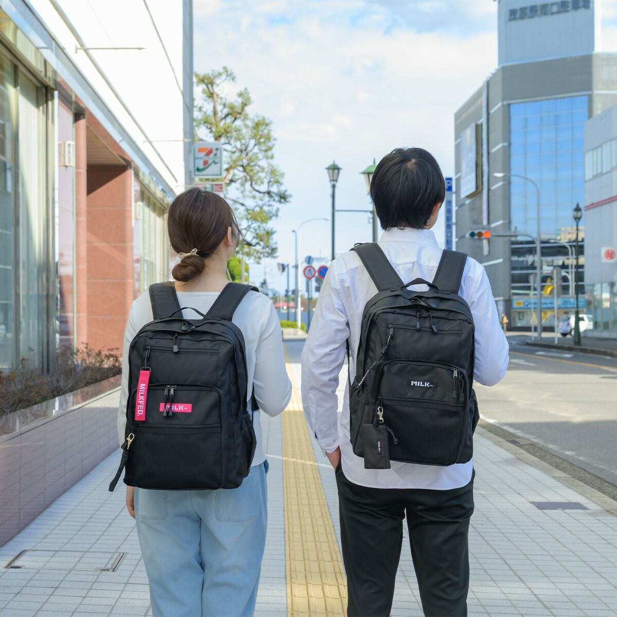 ミルクフェドリュックMILKFED.23L通学B4A4WZIPBACKPACK定番リュックサックレディース女子中学生高校生大学生通学リュック大きい大容量おしゃれシンプル人気ブランド103202053019