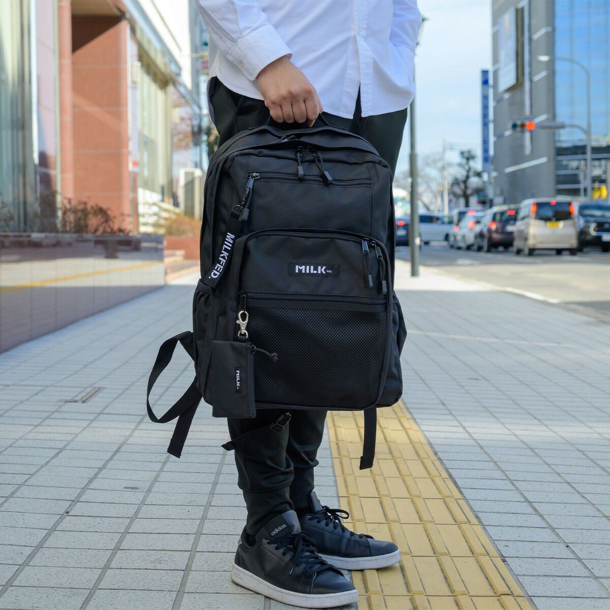 ミルクフェドリュックMILKFED.23L通学B4A4WZIPBACKPACK定番リュックサックレディース女子中学生高校生大学生通学リュック大きい大容量おしゃれシンプル人気ブランド103202053019