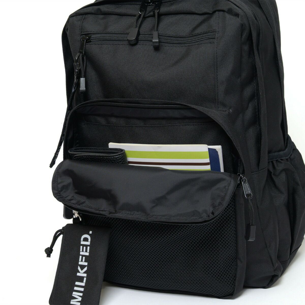 ミルクフェドリュックMILKFED.23L通学B4A4WZIPBACKPACK定番リュックサックレディース女子中学生高校生大学生通学リュック大きい大容量おしゃれシンプル人気ブランド103202053019