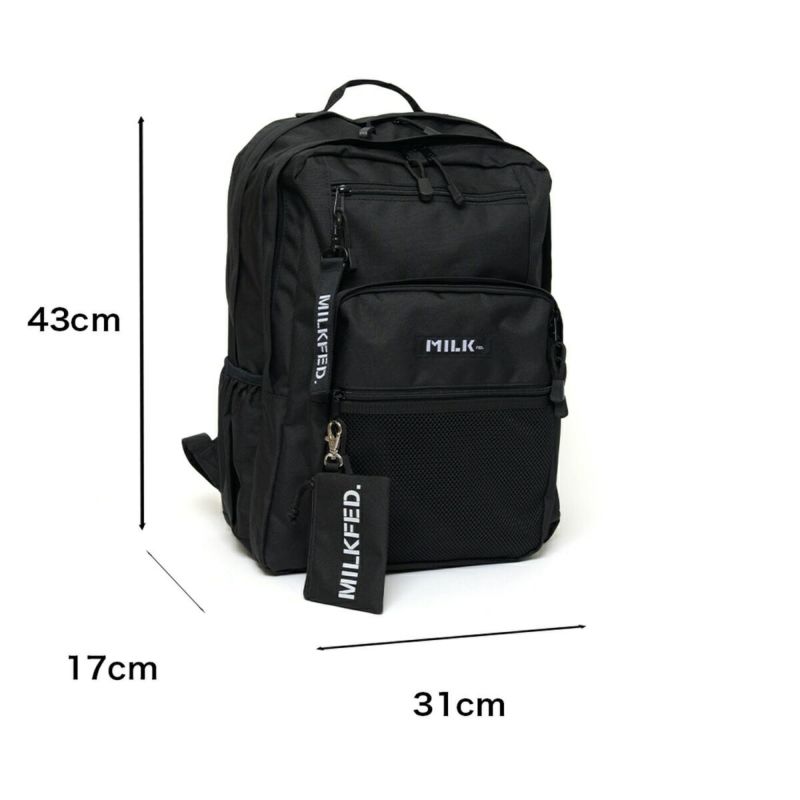 ミルクフェドリュックMILKFED.23L通学B4A4WZIPBACKPACK定番リュックサックレディース女子中学生高校生大学生通学リュック大きい大容量おしゃれシンプル人気ブランド103202053019