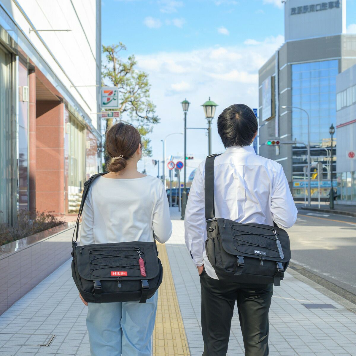 ミルクフェドショルダーバッグMILKFED.メッセンジャーバッグDAILYMESSENGERBAGメッセンジャーレディース女子中学生高校生大学生通学大きめ大容量旅行おしゃれ人気ブランド103251053011