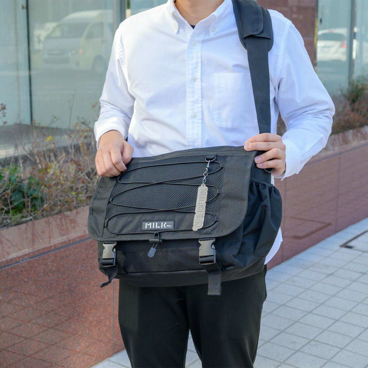 ミルクフェドショルダーバッグMILKFED.メッセンジャーバッグDAILYMESSENGERBAGメッセンジャーレディース女子中学生高校生大学生通学大きめ大容量旅行おしゃれ人気ブランド103251053011