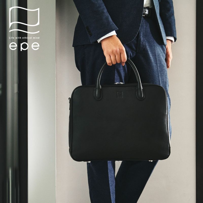 epeビジネスバッグメンズ本革レザーブランドバッグ革ショルダー付き自立大容量ビジネス仕事出張鞄かばん人気大人おしゃれ仕事用ブリーフケースビジネスバックビジネスカバンエペepe016