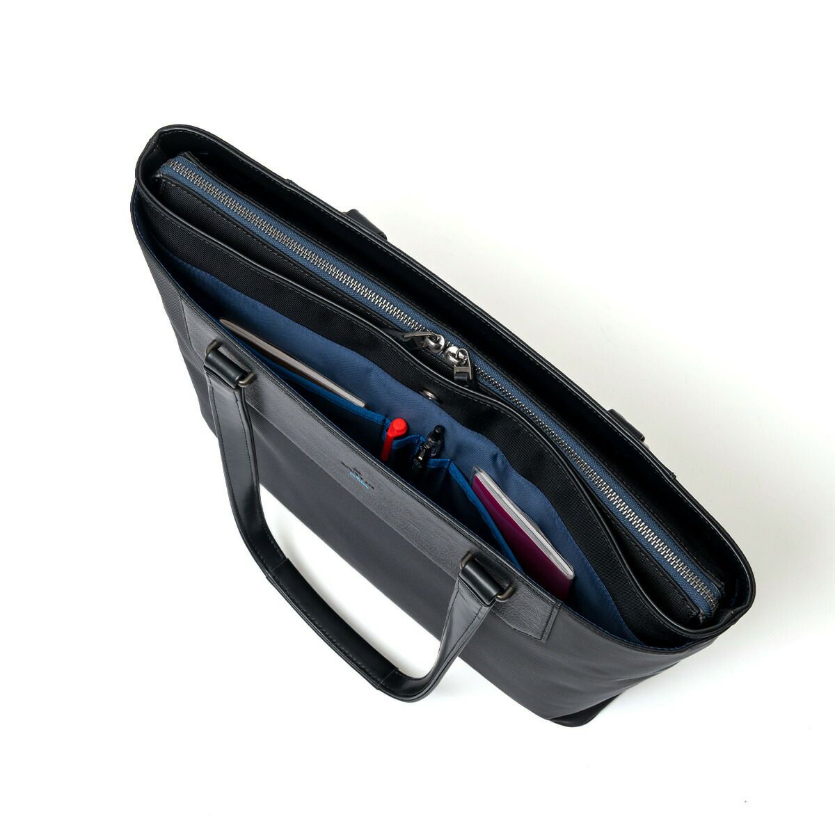 ランバンオンブルートートバッグビジネストートLANVINenBleuビジネスバッグトートリッパーメンズレディースA4ビジネスカジュアル軽量撥水撥水加工スリム通勤出張仕事ブランドおしゃれ517711