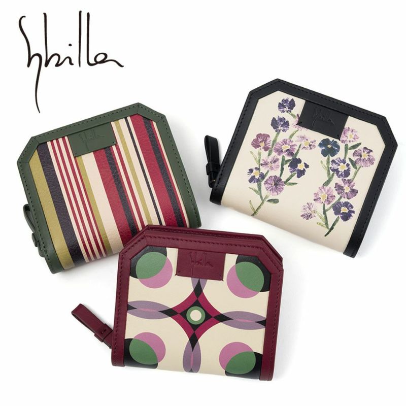 シビラ財布sybilla2つ折財布二つ折りアルマ女性レディースブランド牛革コンパクトおしゃれかわいい5470521