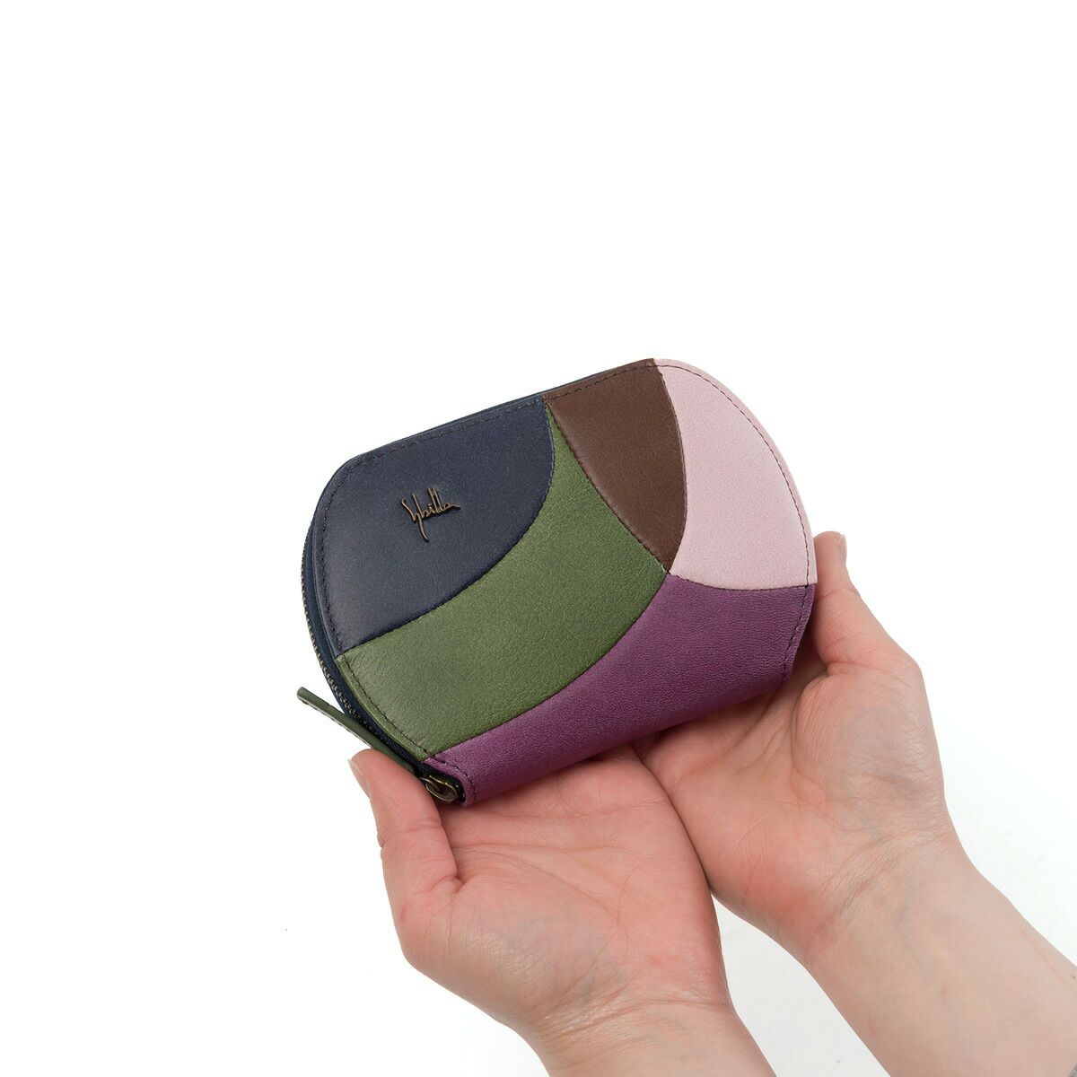 シビラ財布sybilla2つ折財布二つ折りミニ財布ファスナー開閉カミーノ女性レディースブランド牛革コンパクトおしゃれかわいい5470501