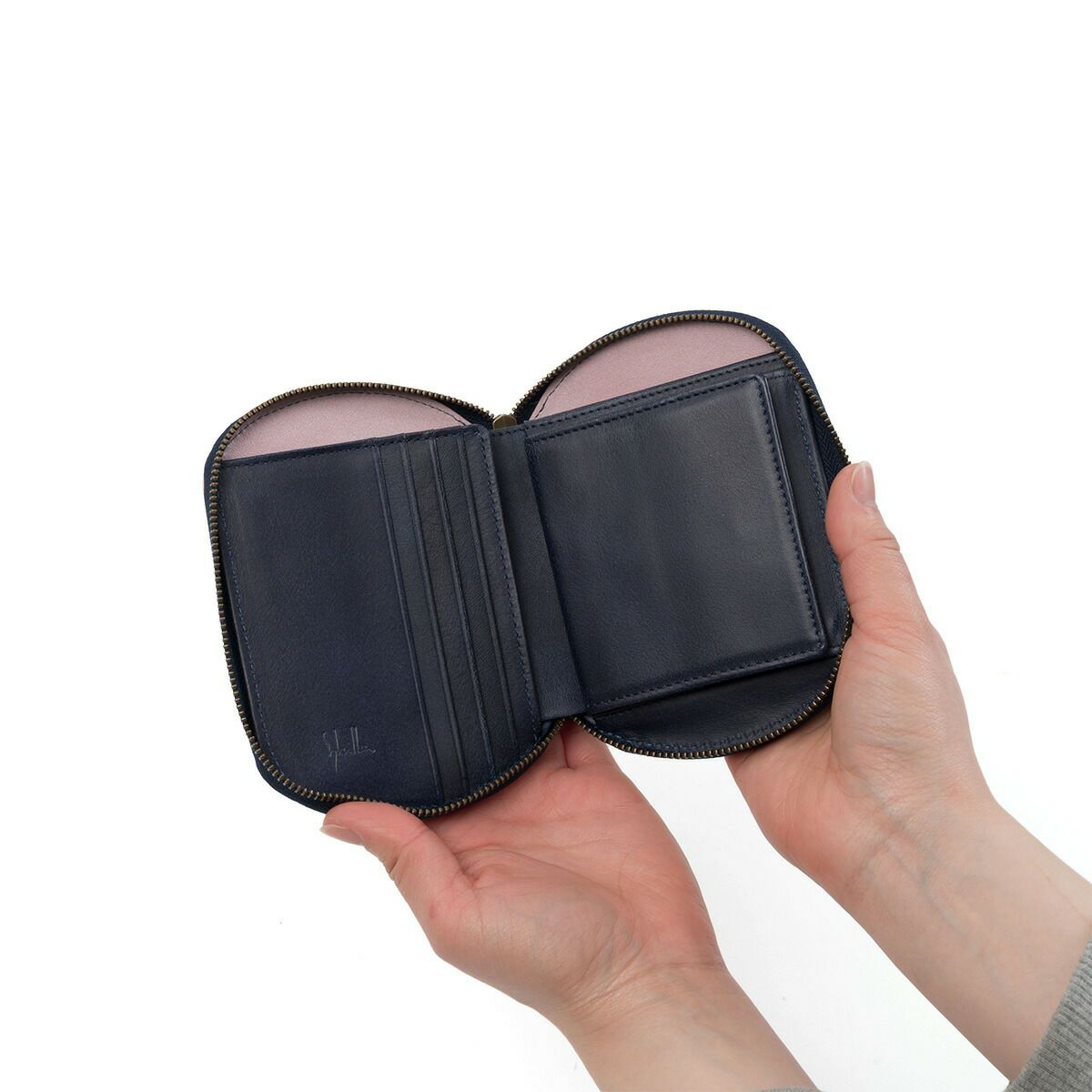 シビラ財布sybilla2つ折財布二つ折りミニ財布ファスナー開閉カミーノ女性レディースブランド牛革コンパクトおしゃれかわいい5470501