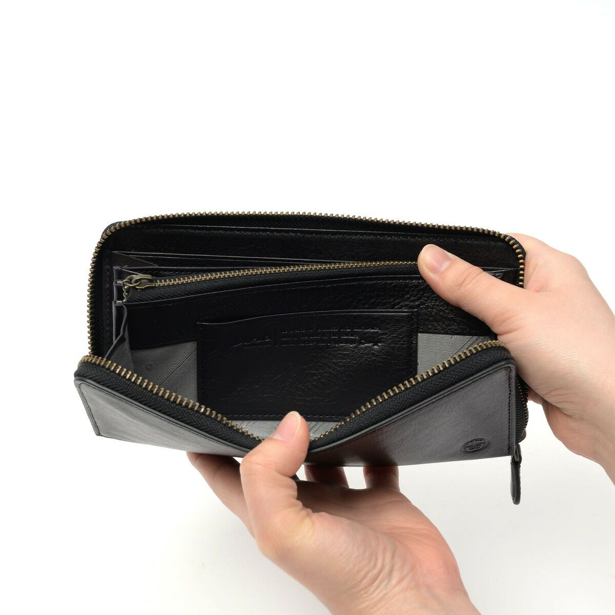 ダコタDakota長財布ラウンドファスナーメンズエティカ財布本革大容量レザー小銭入れありファスナー付きファスナーブランドブラック黒グリーン緑DakotaBLACKLABELダコタブラックレーベル0620323