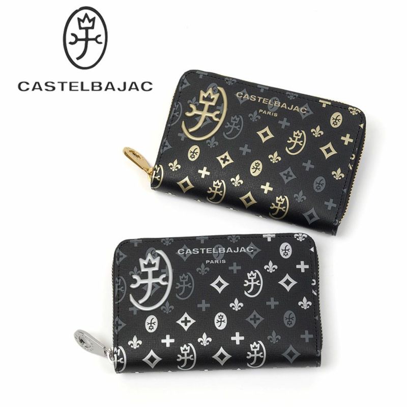 カステルバジャック財布ミドルウォレット縦型ラウンドファスナーメンズレディースマドレーヌCASTELBAJAC長財布小さめバジャック本革革レザー2つ折りミドル財布人気ブランド大容量65632