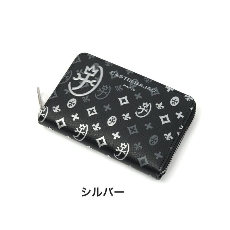 カステルバジャック財布ミドルウォレット縦型ラウンドファスナーメンズレディースマドレーヌCASTELBAJAC長財布小さめバジャック本革革レザー2つ折りミドル財布人気ブランド大容量65632