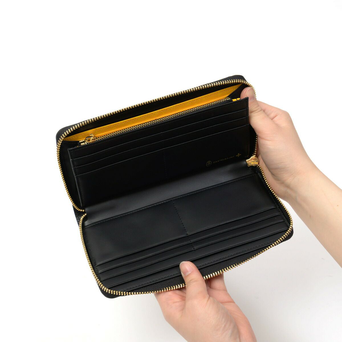 カステルバジャック長財布ラウンドファスナー財布メンズレディースマドレーヌCASTELBAJAC長札本革革レザーフルオープンファスナーロングウォレット人気ブランド大容量65633