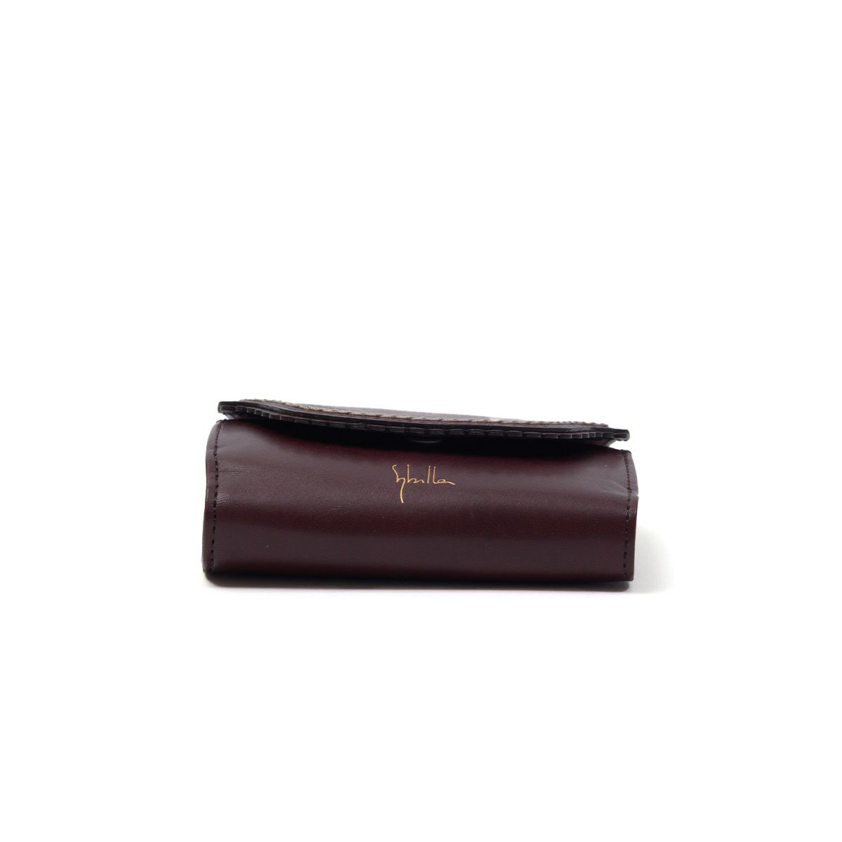 シビラ二つ折り財布sybilla財布本革二つ折り折り財布カデネータレディース四方口小銭入れあり2つ折り財布ブランドミニウォレットウォレットかわいいおしゃれコンパクト5470550