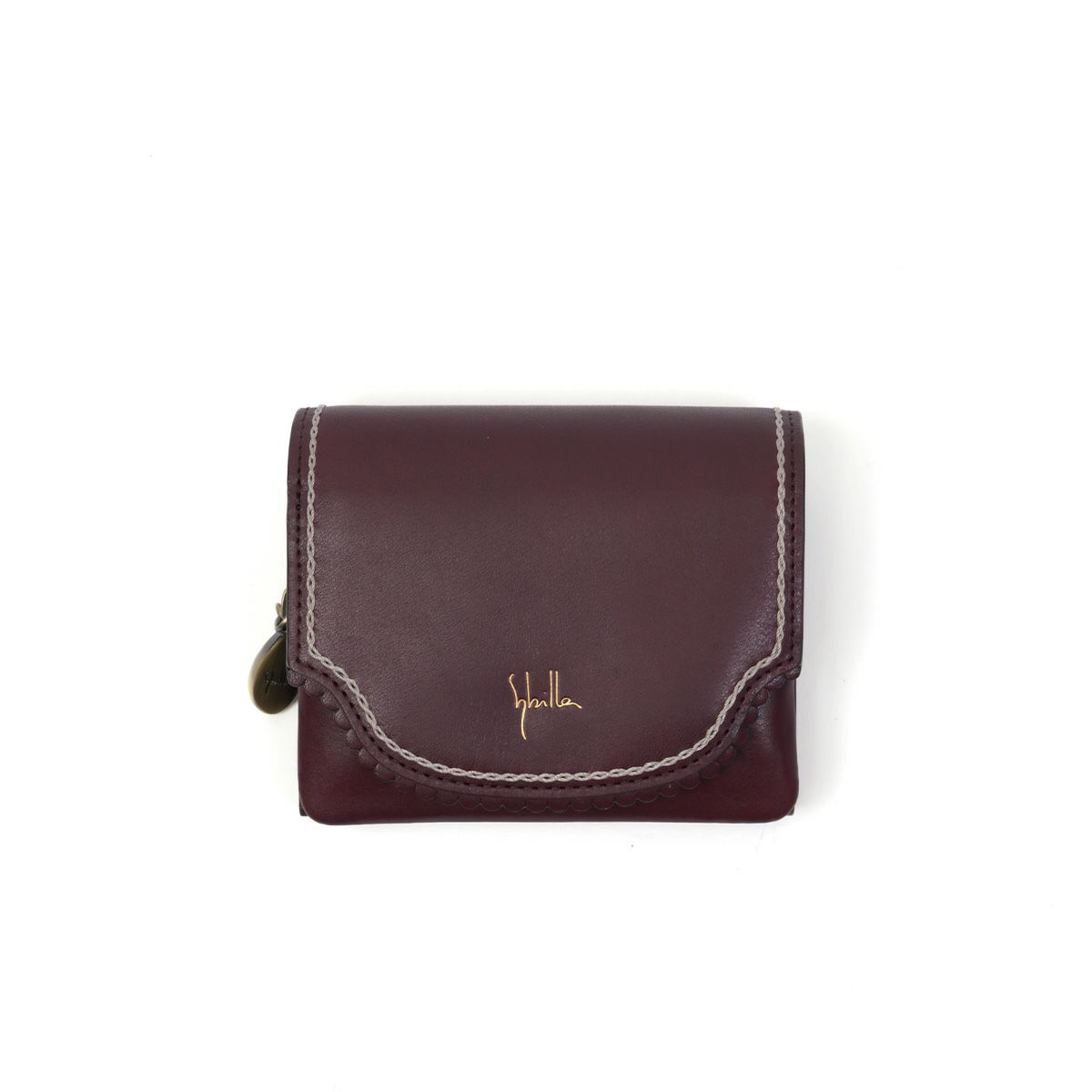 シビラ財布二つ折り財布かぶせsybilla二つ折り折り財布カデネータレディース小銭入れあり2つ折り財布ブランドミニウォレットウォレットかわいいおしゃれコンパクト本革5470551